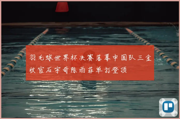 羽毛球世界杯决赛落幕中国队三金收官石宇奇陈雨菲单打登顶