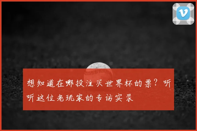 想知道在哪投注买世界杯的票?听听这位老玩家的专访实录